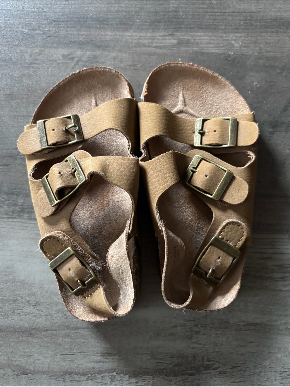 Old Navy Brown Double-Buckle Kids Sandals